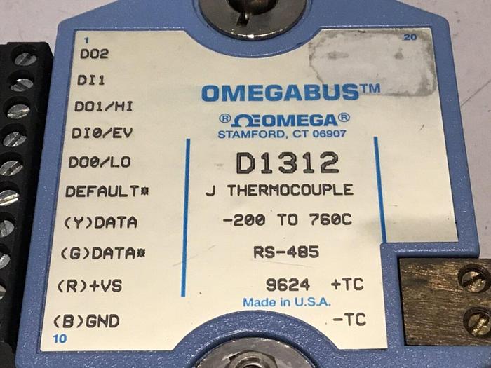 Used OMEGA J Thermocouple D1312 Used