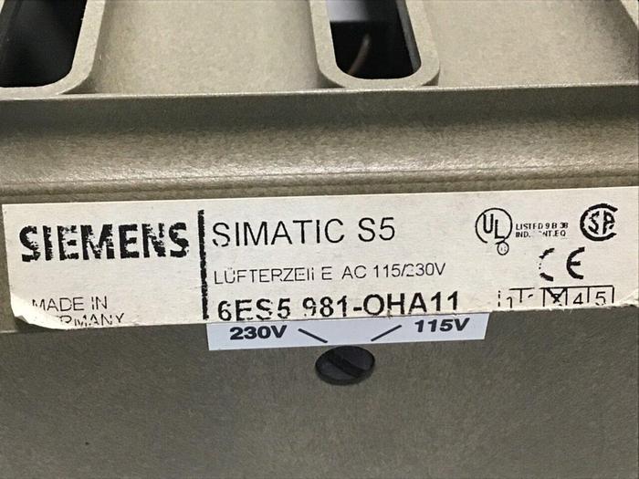 Used SIEMENS Fan Line Ventillation 6ES5 981-OHA11 Used