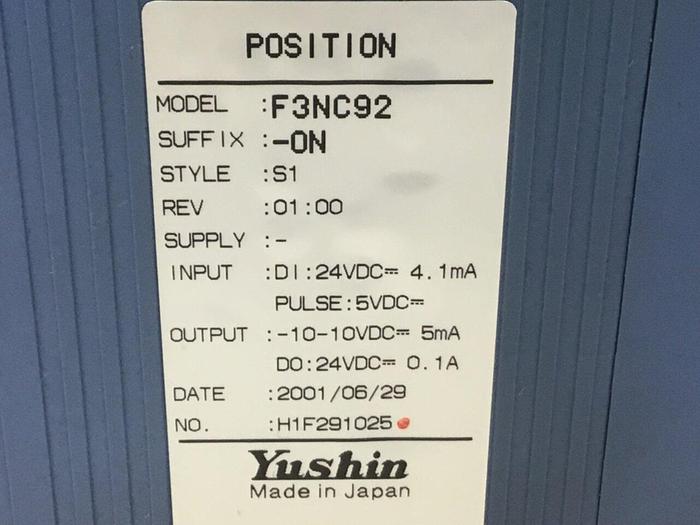 Used YUSHIN AMERICA Position Module F3NC92-ON #127745