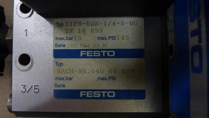 Used FESTO Control Block / Valve Terminal TN 18 859 Used