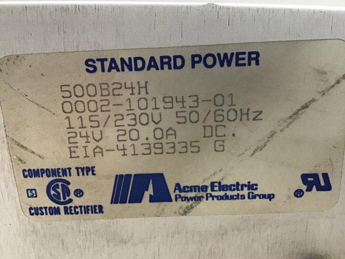Used ACME ELECTRIC Power Supply 500B24H Used