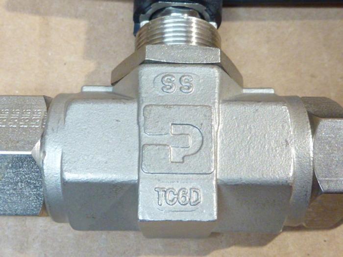 Used PARKER Ball Valve 8M8F-B8LJ-SSP #40415