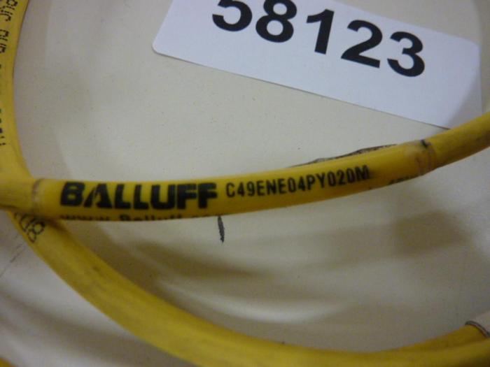 Used BALLUFF Cable C49ENE04PY020M #58123