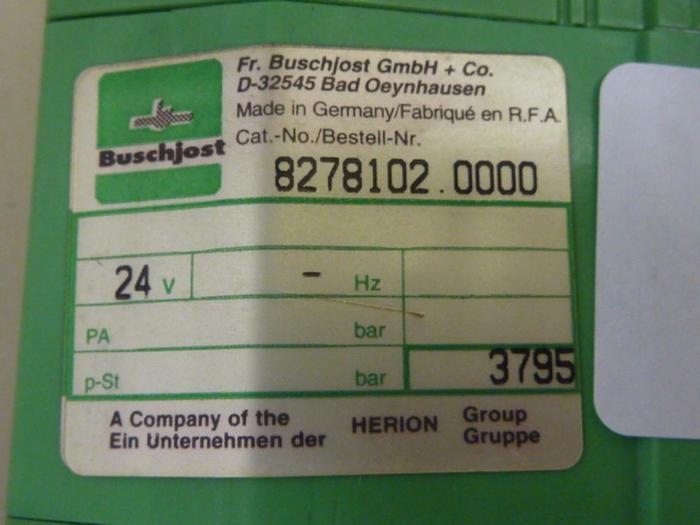 Used BUSCHJOST Circuit Board 8278102.0000 #59092
