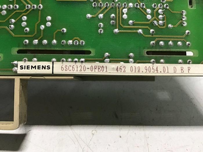 Used SIEMENS Simodrive Board 6SC6120-0FE01 #136930