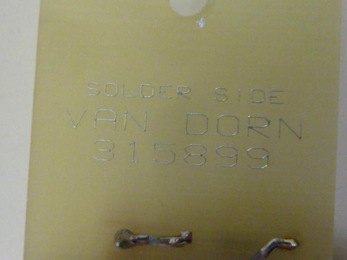 Used VAN DORN Circuit Board 315899 #65518