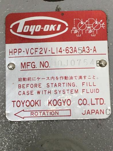 Used TOYO OKI Piston Pump HPP-VCF2V-L14-63A5A3-A Used