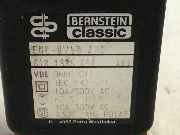 Used BERNSTEIN Limit Switch ENK-UV1Z AHS #121362