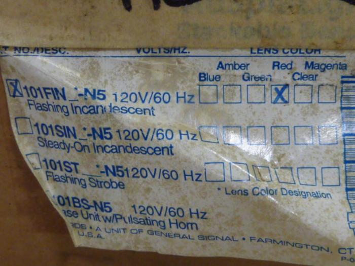 EDWARDS Red Stack Light 101FINR-N5 #53003