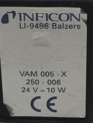 Used INFICON Solenoid Valve VAM005-X LI-9496 BALZERS #104340