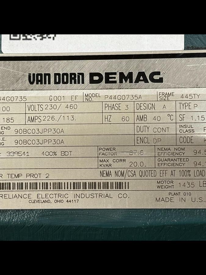 Used RELIANCE ELECTRIC P44G0735A