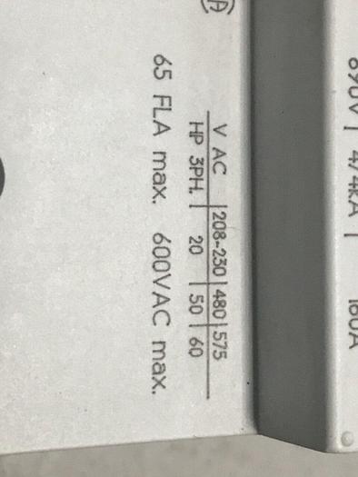 Used SIEMENS Motor Starter 3VU1600-0MM00 #129543