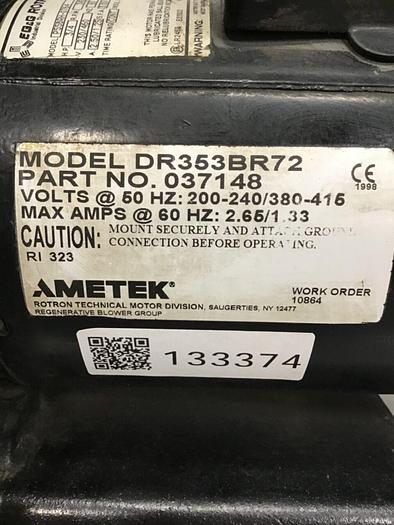 Used EG&G ROTRON Regenerative Blower DR353BR72 Used