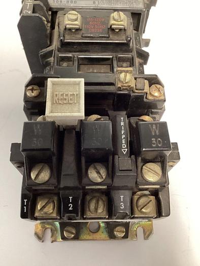 Used ALLEN BRADLEY Starter Size 1 509-BOD SER B W30 #32018