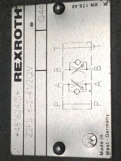 Used REXROTH Hydraulic Valve Z2FS62412QV #105627