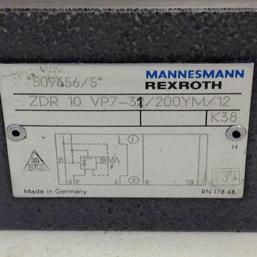 Used REXROTH Directional Valve ZDR10VP731200YM12 #84237