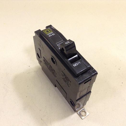 Used SQUARE D 20 Amp Circuit Breaker QOB120 #75226
