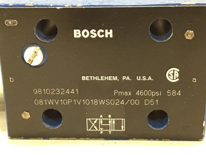 Used BOSCH Valve 081WV10P1V1018 9810232441 Used