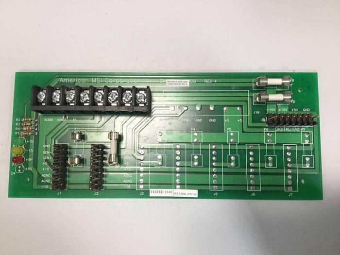 Used AMERICAN MSI Circuit Board C3201.010.072C #108622