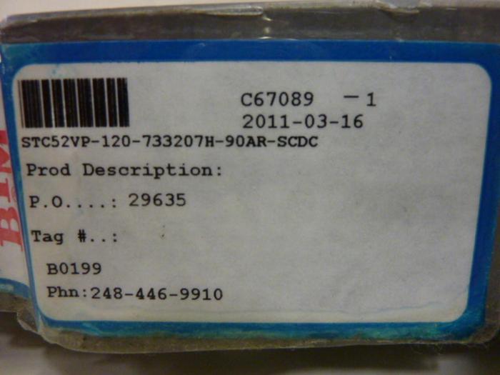 Used BTM CORP Power Clamp STC52VP-1420-73320H-90AR-SCDC #57571