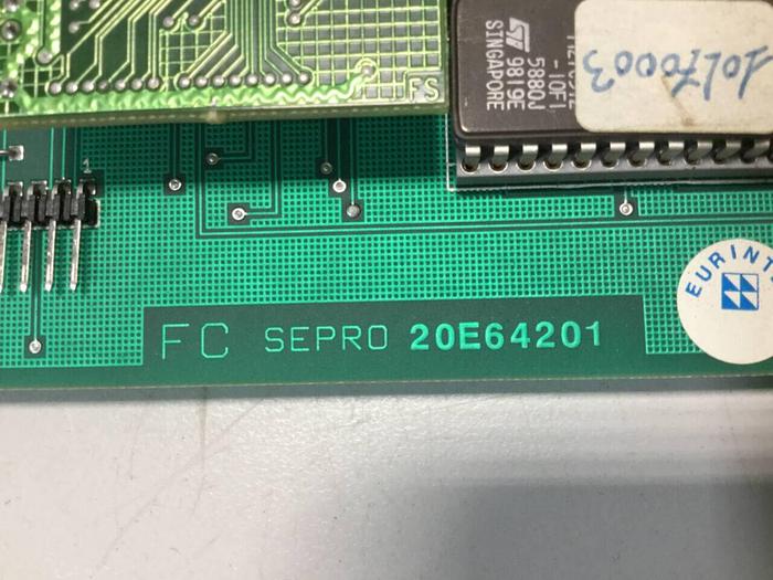 Used SEPRO Circuit Board 20E64201 Used