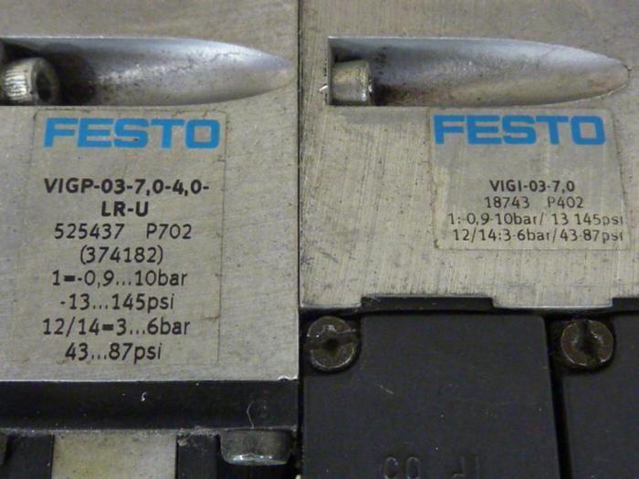 Used FESTO Control Block w/ Valves IFB8-03 #52807
