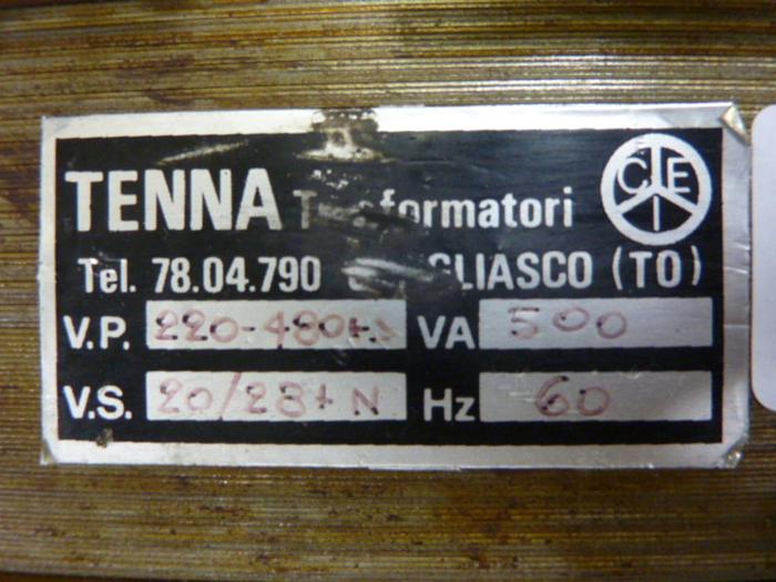 Used TENNA 0.5 kVA Transformer 26602027 #64705