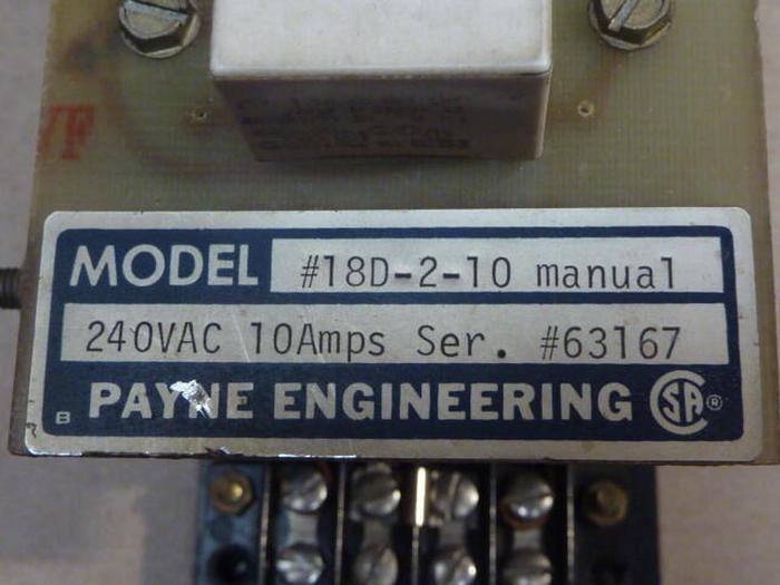 Used PAYNE ENGINEERING Power Control 18D-2-10 #35859