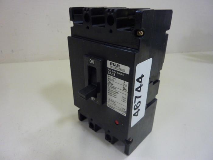 Used FUJI ELECTRIC 5 Amp Circuit Breaker SA53-5 #46744