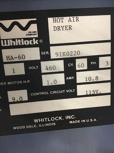 Used AEC WHITLOCK Hot Air Dryer HA-60 Used