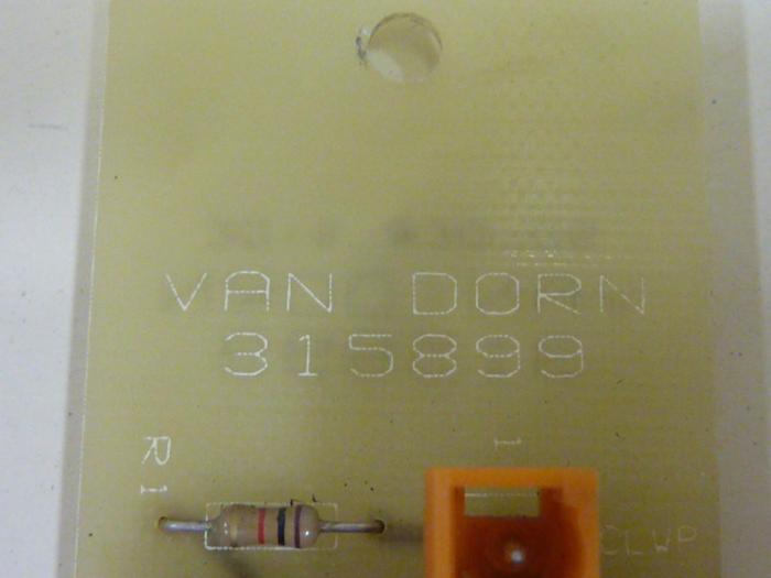 Used VAN DORN Circuit Board 315899 #65518