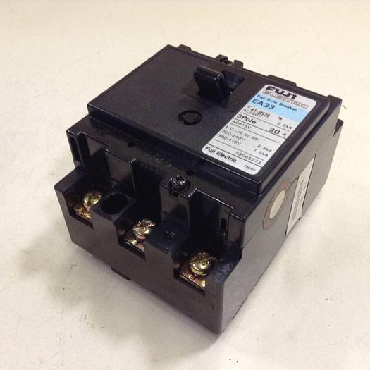 Used FUJI ELECTRIC 30 Amp Circuit Breaker EA33-30 #83973