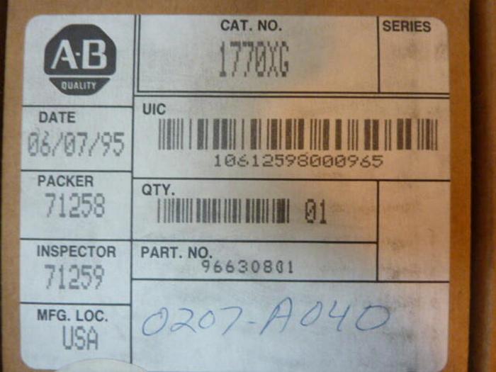 ALLEN BRADLEY Connector 1770-XG #28966