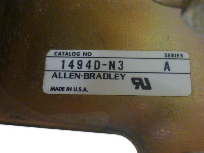 Used ALLEN BRADLEY Slide Mechanism 1494D-N43 SER A #57489