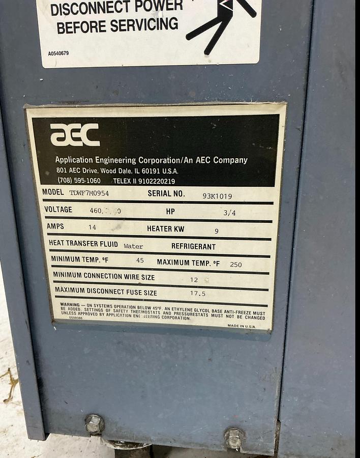 Used AEC TDWF7M0954 / DNL NEEDS CLEANING