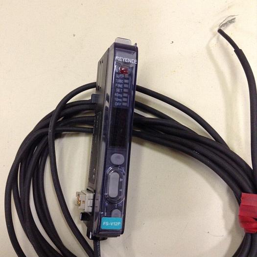 Used KEYENCE CORP Fiber Optic Sensor Amplifier FS-V12P #69982