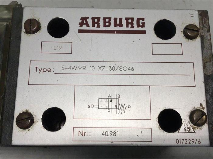 Used ARBURG Valve 54WMR10X730/SO46 #136508