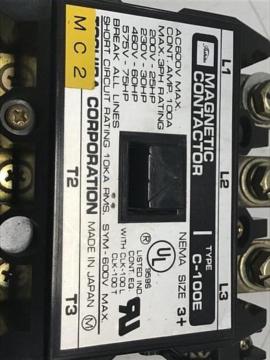 Used TOSHIBA Magnetic Contactor C-100E #124324