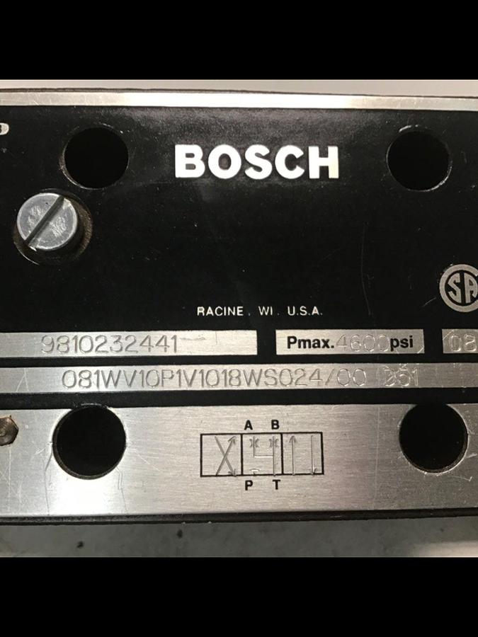 Used BOSCH Valve 081WV10P1V1018 9810232441 Used
