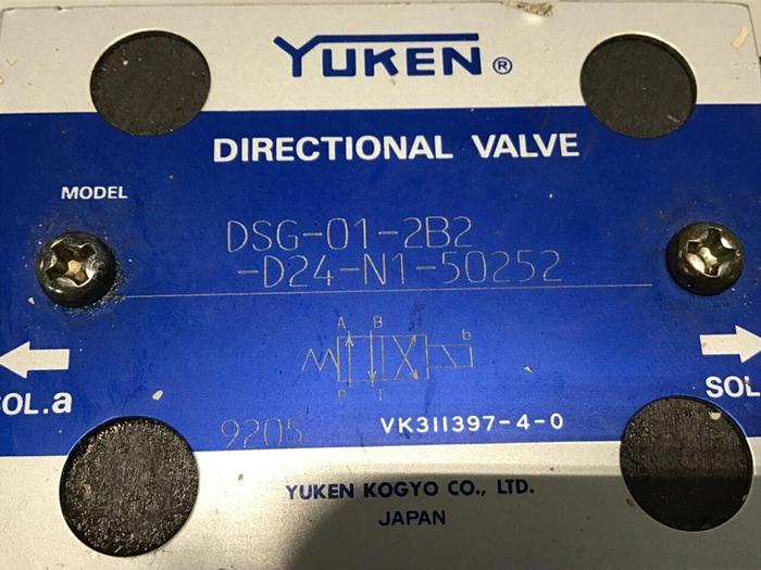 Used YUKEN Valve DSG-01-2B2-D24-N1-50252 #139710