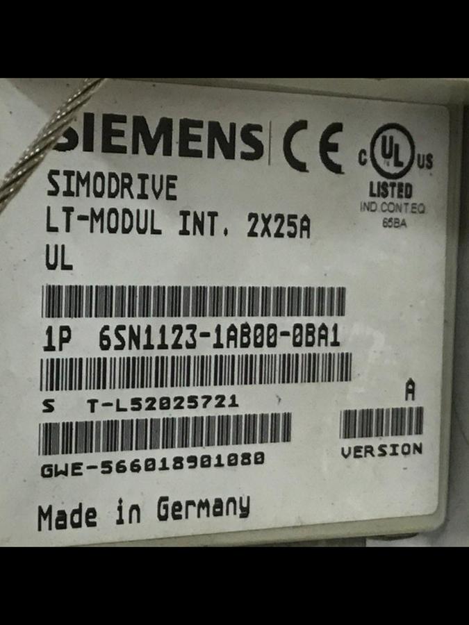 Used SIEMENS Control 6SN1118-1NK01-0AA1 #117863