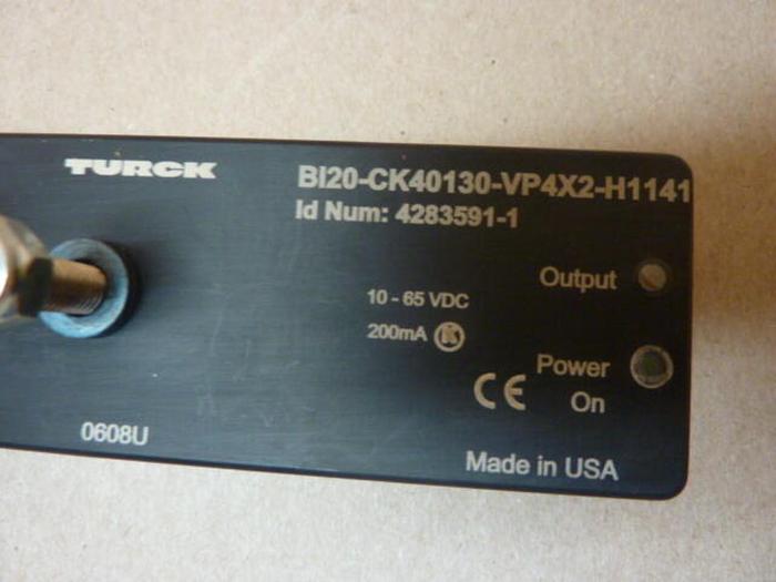 Used TURCK ELEKTRONIK Proximity Sensor BI20-CK40130-VP4X2-H1141 #37922