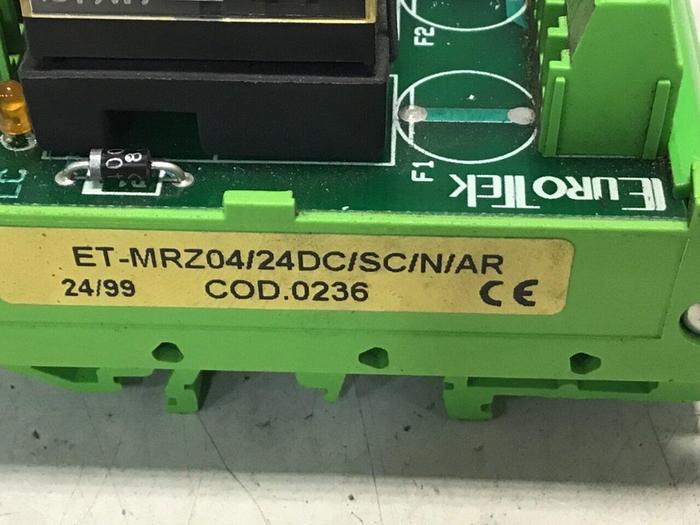 Used EUROTEK Breakout Board ET-MRZ04/24DC/SC/N/AR #136816