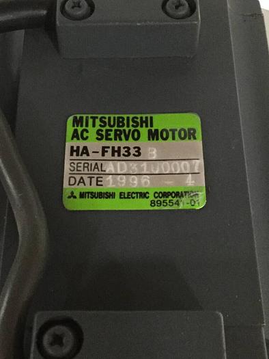 Used MITSUBISHI Servo Motor w/ Gear Motor HA-FH33B Used