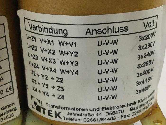 Used TEK ELECTRIC Transformer NGDK-24-11MSPN #100929