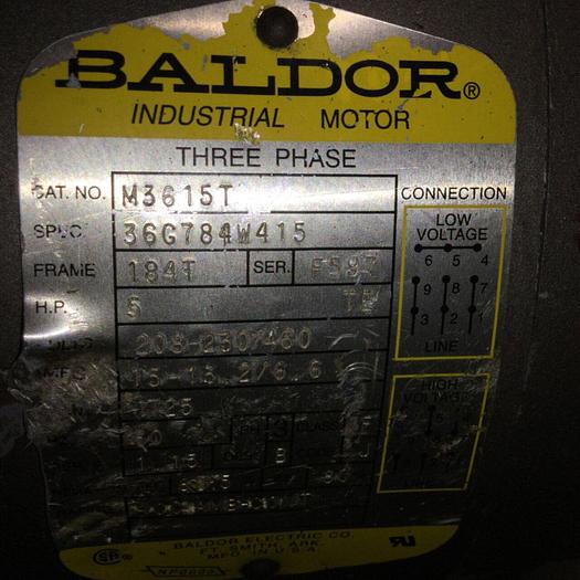 Used CUMBERLAND 5 HP Grinder / Granulator, 8X12, Used