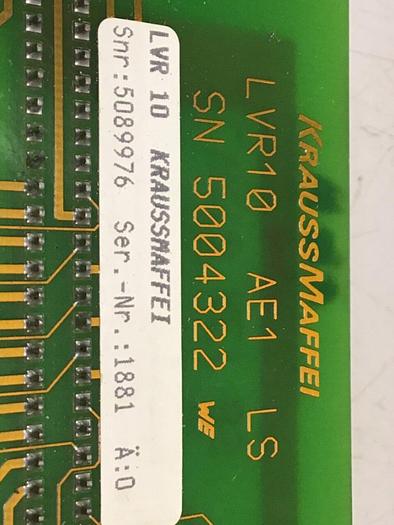 Used KRAUSS MAFFEI Circuit Board LV200 #120257