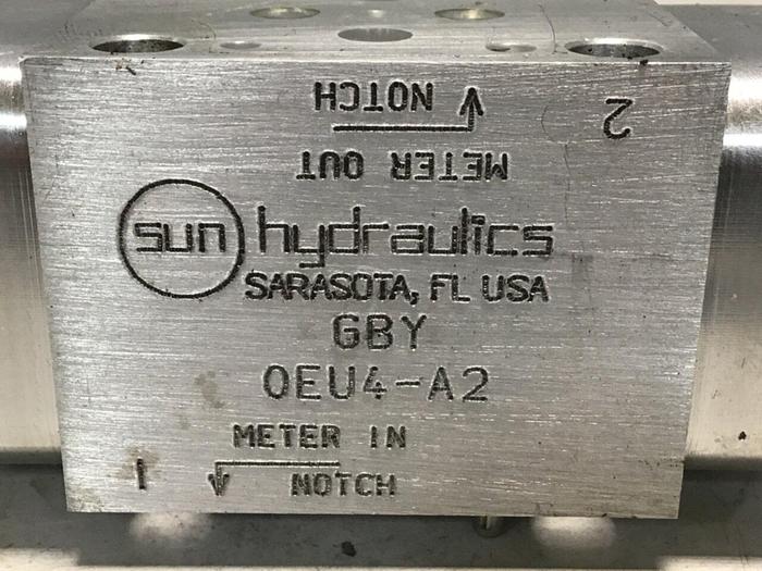 Used SUN HYDRAULICS Valve GBY-0EU4-A2 #132154