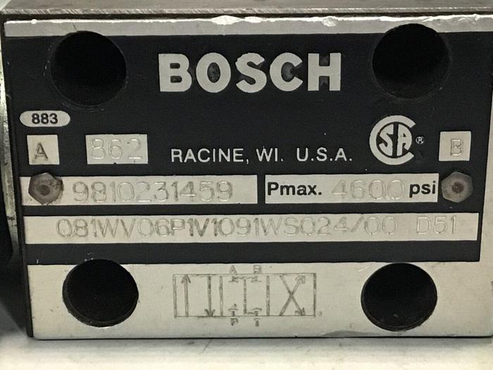 Used BOSCH Relief Valve 9810231459 081WV06P1V1091WS024/00D51 Used