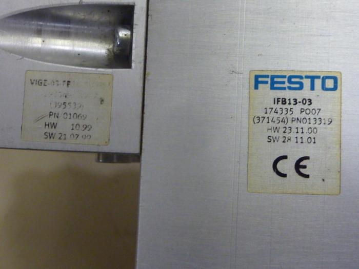 Used FESTO Control Block / Valve Terminal IFB13-03 #63896